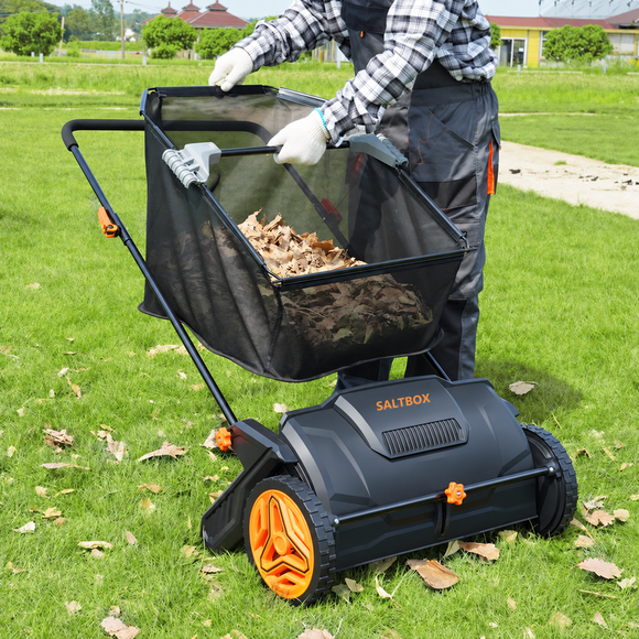 Saltbox 21-Inch Hand Push Lawn Sweeper