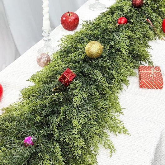 Puroluca Real-Touch Cedar Garland (2-Pack)