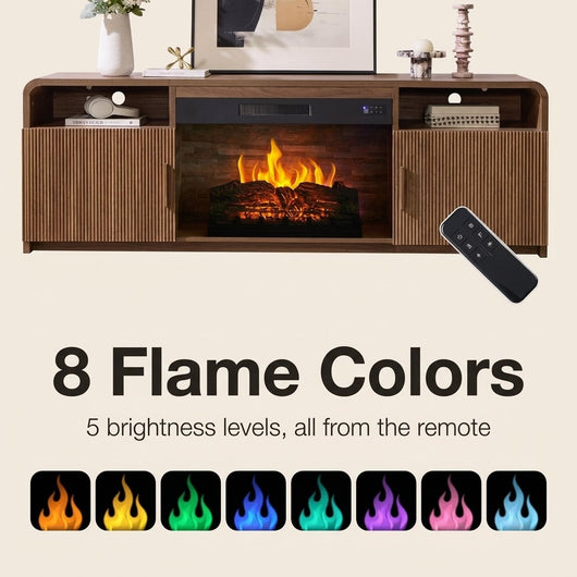 Puroluca Fireplace TV Stand · 70"