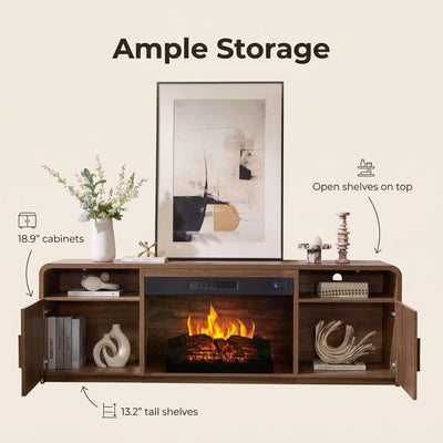 Puroluca Fireplace TV Stand · 70"