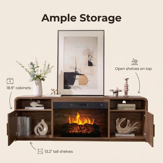 Puroluca Fireplace TV Stand · 70"